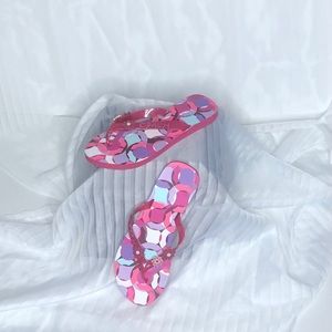 Coach flip flops.  Size 9